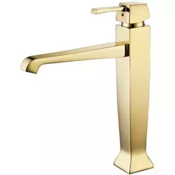 Смеситель для раковины с донным клапаном Caprigo Diamante 50-023-oro золото