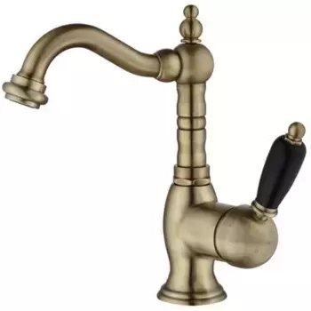 Смеситель для раковины с донным клапаном Caprigo Adria-Uno 02B-524-vot бронза, черный