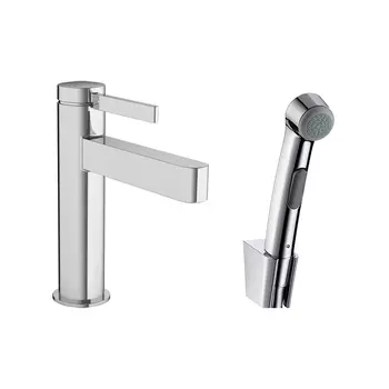 Смеситель для раковины с гигиеническим душем Hansgrohe Finoris хром