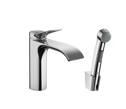 Смеситель для раковины с гигиеническим душем Hansgrohe Vivenis хром