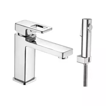 Смеситель для раковины с гигиеническим душем Shevanik S8271, хром