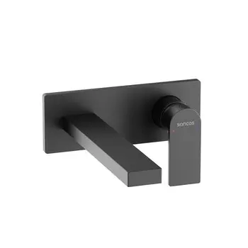 Смеситель для раковины Sancos Studio, черный матовый, SC9017MB