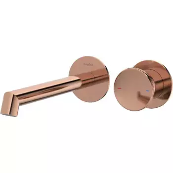 Смеситель для раковины Teska Arte розовое золото