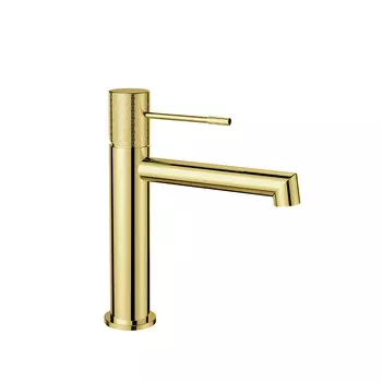 Смеситель для раковины Vincea Desire VBF-1D1BG брашированное золото