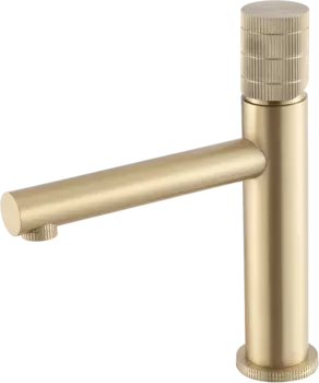 Смеситель для раковины Vincea Groove VBF-4G1BG4 брашированное золото