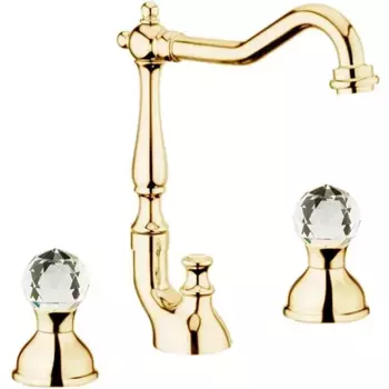 Смеситель для раковины Webert Karenina золото