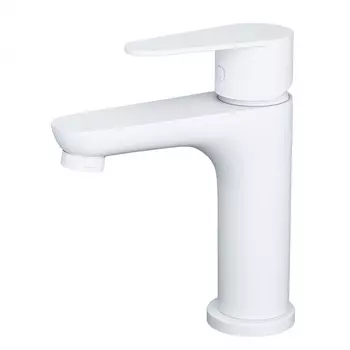 Смеситель для раковины Wonzon & Woghand WW-A40202-MW белый матовый