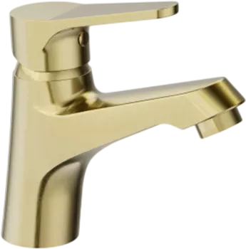 Смеситель для раковины Wonzon & Woghand WW-A40212-BG брашированное золото