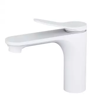 Смеситель для раковины Wonzon & Woghand WW-A40482-MW белый матовый