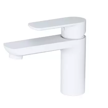 Смеситель для раковины Wonzon & Woghand WW-A40732-MW белый матовый