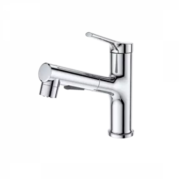 Смеситель для раковины Wonzon & Woghand WW-A40862-CR с выдвижным изливом, хром