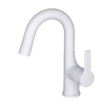 Смеситель для раковины Wonzon & Woghand WW-FE01L212-MW белый матовый