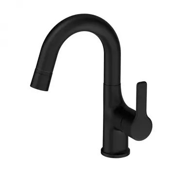 Смеситель для раковины Wonzon & Woghand WW-FE01L212-MB черный матовый