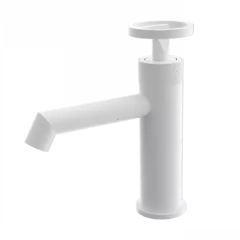 Смеситель для раковины Wonzon & Woghand WW-H1065-MW белый матовый