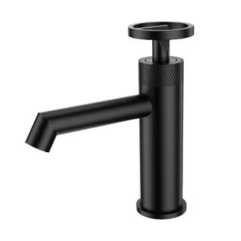 Смеситель для раковины Wonzon & Woghand WW-H1065-MB черный матовый