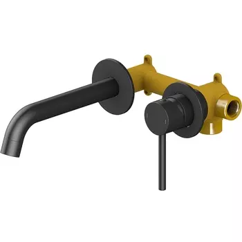 Смеситель для раковины встроенный Timo Saona черный