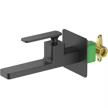 Смеситель для раковины встроенный Timo Torne черный