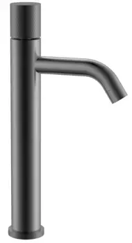 Смеситель для раковины высокий Boheme Stick c ручкой Touch, темный хром матовый
