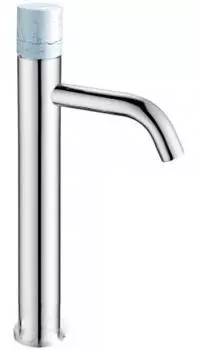 Смеситель для раковины Boheme Stick 122-CR-MR-W хром, белый мрамор