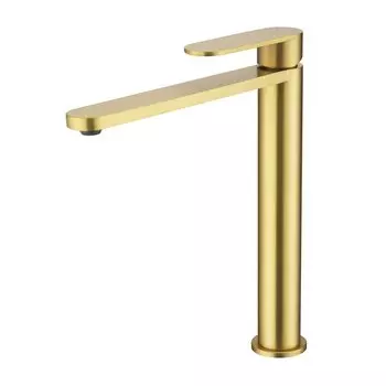 Смеситель для раковины высокий Raglo R10.15.03, золотой сатин