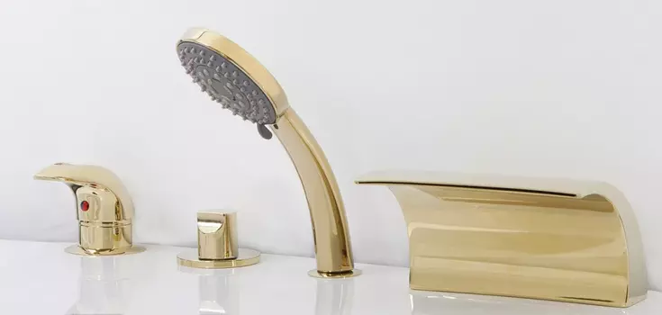 Смеситель для ванны Alpen золото (AS1304G)