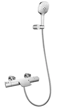 Смеситель для ванны AltroBagno Aperto Aperto 020402 Cr хром глянцевый, с термостатом