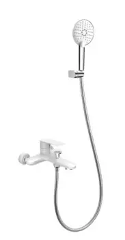 Смеситель для ванны с душем AltroBagno Diretto 0209 Bi белый