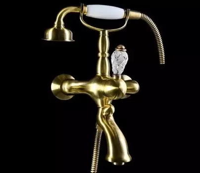 Смеситель для ванны Boheme Crystal бронзовый глянцевый