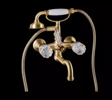 Смеситель для ванны Boheme crystal бронзовый глянцевый