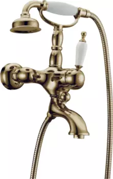 Смеситель для ванны Boheme Medici бронзовый глянцевый с душевым гарнитуром