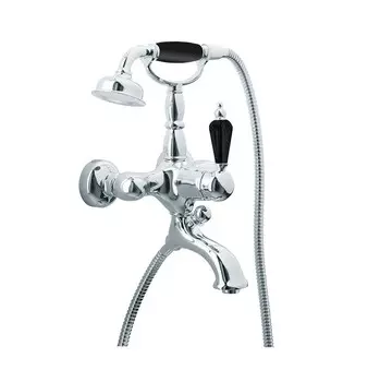 Смеситель для ванны Boheme Tradizionale Nero хром с черными кристаллами Swarovski