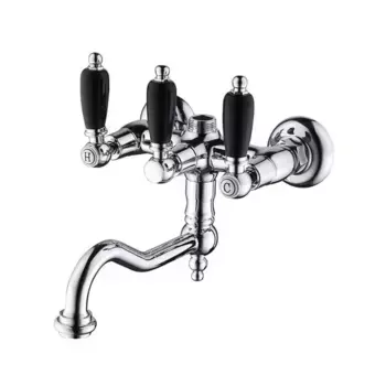 Смеситель для ванны Caprigo Adria-Classik 03B-518-crm хром, черный