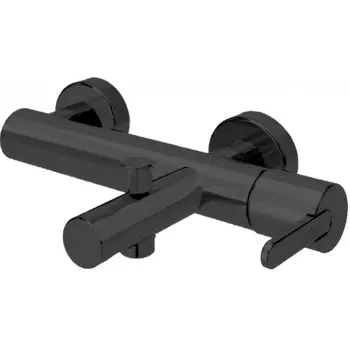 Смеситель для ванны Cezares Leaf черный матовый