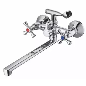 Смеситель для ванны с душем Cron CN42 CN2142 хром