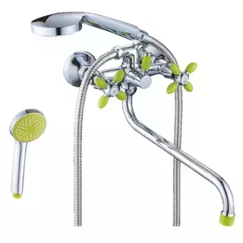 Смеситель с длинным изливом для ванны Cron CN127 CN22127-12 зеленый