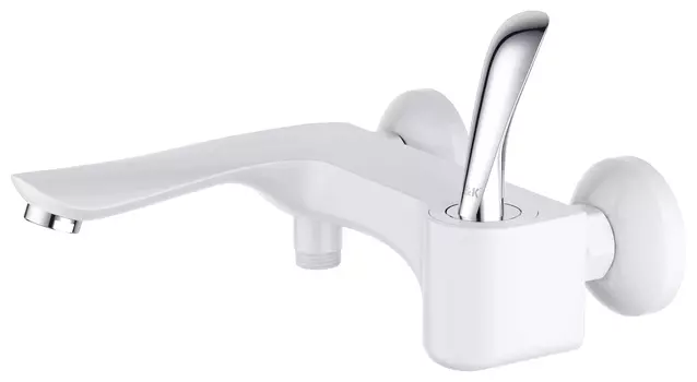 Смеситель для ванны с душем D&K Venice Baciano белый