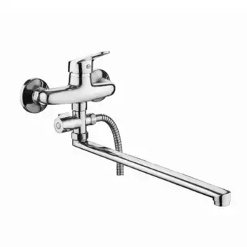 Смеситель с длинным изливом для ванны D-lin 310-2 D140310-2 хром