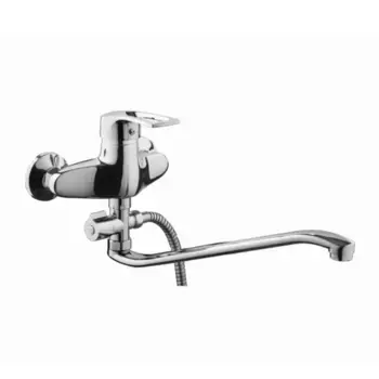 Смеситель с длинным изливом для ванны D-lin 422-6 D140422-6 хром