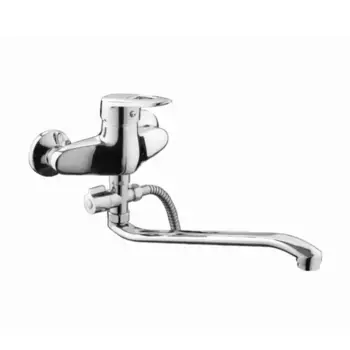 Смеситель с длинным изливом для ванны D-lin 428-6 D140428-6 хром