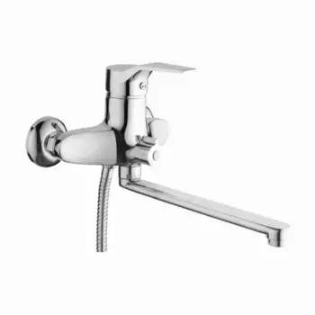 Смеситель с длинным изливом для ванны D-lin D146403 хром