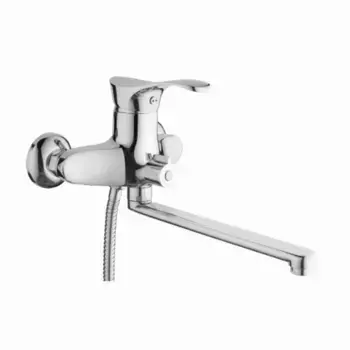 Смеситель с длинным изливом для ванны D-lin D146405 хром