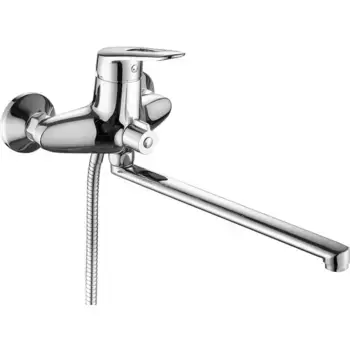 Смеситель с длинным изливом для ванны Fashun A2207 хром