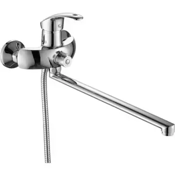 Смеситель с длинным изливом для ванны Fashun A2221 хром