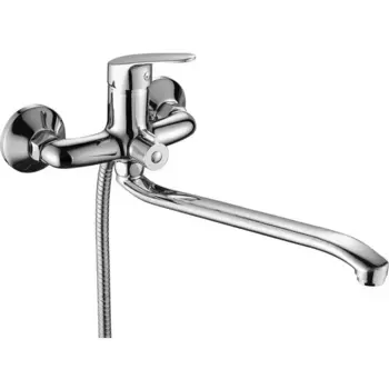 Смеситель с длинным изливом для ванны Fashun A2116 хром