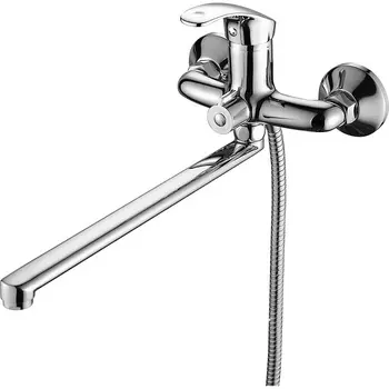 Смеситель с длинным изливом для ванны Fashun A2236 хром