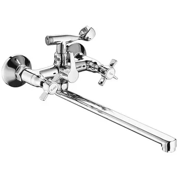 Смеситель с длинным изливом для ванны Fashun A2224 хром