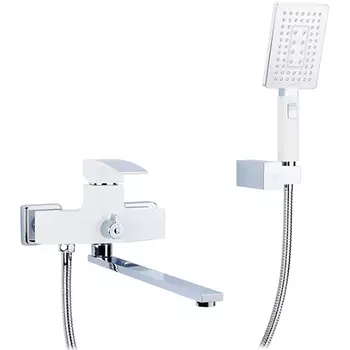 Смеситель для ванны Gappo белый хром