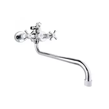 Смеситель для ванны и душа PLSTART хром/белый (PL2218-8)