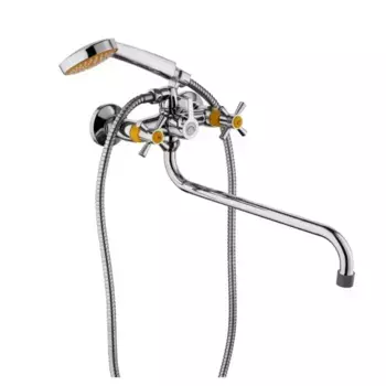 Универсальный смеситель Plstart PL2218-9 хром, желтый