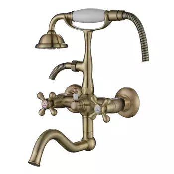 Смеситель для ванны с душем Kaiser Carlson Style 44422-1 бронза